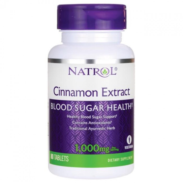 Natrol - Cinnamon Extract / 80 caps